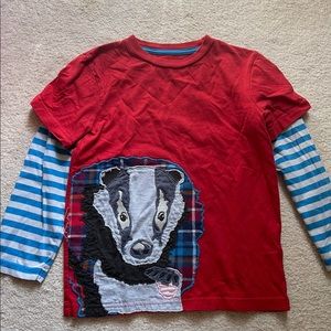 Used boys mini Boden 8/9 full sleeve tshirt